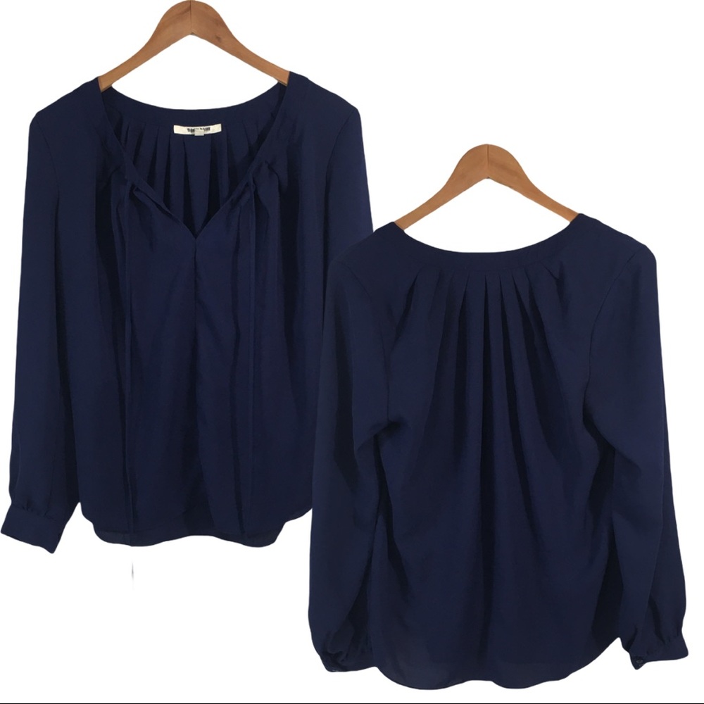 WS368 Daniel Rainn Trendy Flow Career Blouse Top M